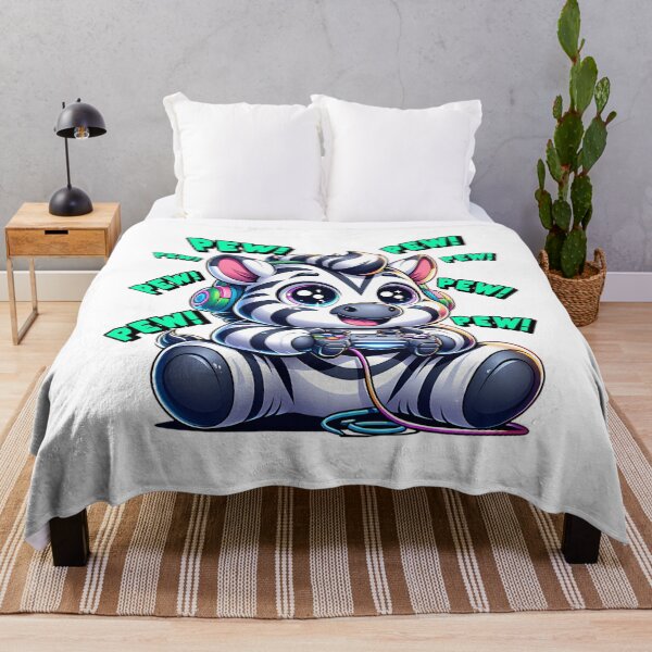 Item preview, Funny Zebra Gamer Videogame Pew Gaming Zoo Boys Girls Kids designed and sold by One55store.