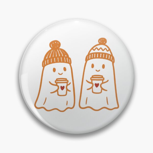 Item preview, Cozy Ghost Duo | Spooky Season Coffee Dates designed and sold by Spring Things.