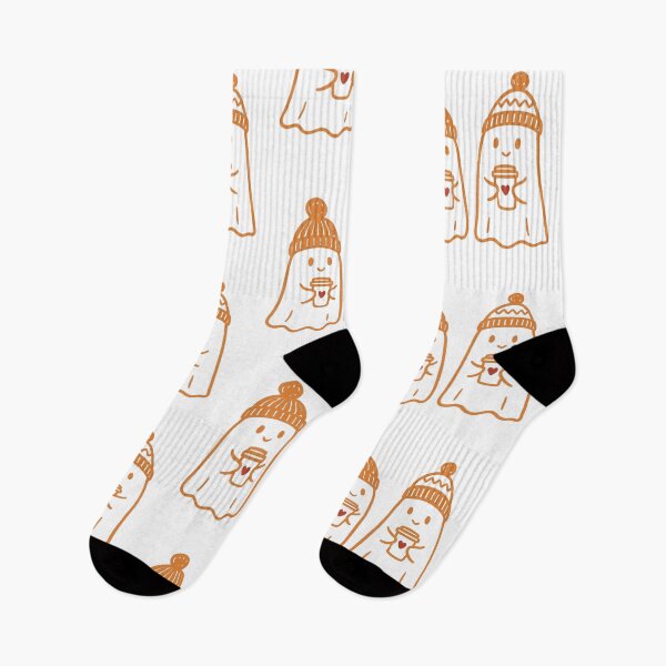 Item preview, Cozy Ghost Duo | Spooky Season Coffee Dates designed and sold by Spring Things.