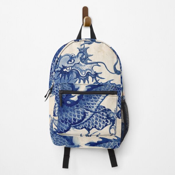 Item preview, Blue and White Dragons Chinoiserie Watercolor designed and sold by Fani*.