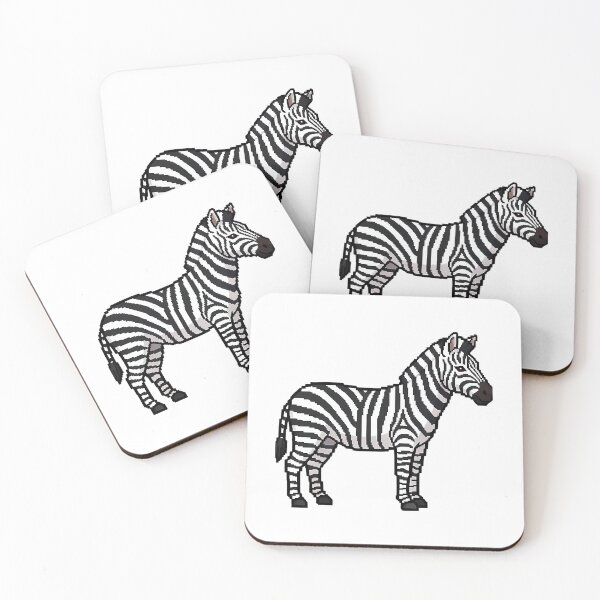 Item preview, Pixel Art Zebra Safari Animal Stripes designed and sold by One55store.