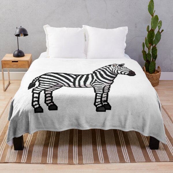 Item preview, Pixel Art Zebra Safari Animal Stripes designed and sold by One55store.