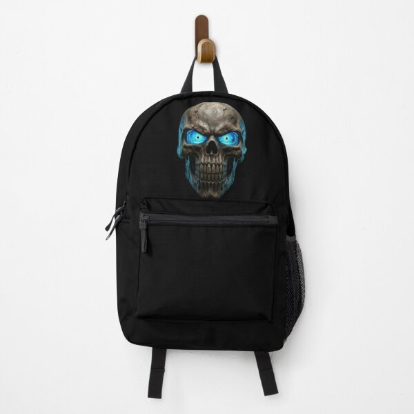 Item preview, Ghost Rider Blue Flame Skull - Glowing Eyes Fantasy Art designed and sold by InkShiftLabs.