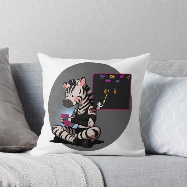 Item preview, Alternative Gamer Zebra – Cozy Goth Gaming Aesthetic Illustration designed and sold by One55store.