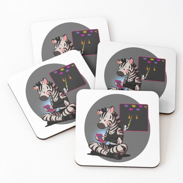 Item preview, Alternative Gamer Zebra – Cozy Goth Gaming Aesthetic Illustration designed and sold by One55store.