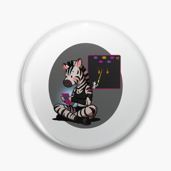 Item preview, Alternative Gamer Zebra – Cozy Goth Gaming Aesthetic Illustration designed and sold by One55store.