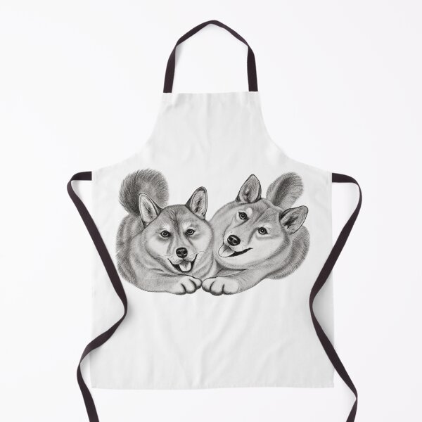 Item preview, Shiba Inu Friends - Pencil Drawing designed and sold by SamuraiSixCoin.