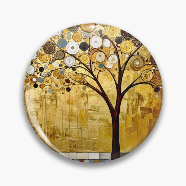 Item preview, Golden Tree of Life in Gustav Klimt Style designed and sold by Vicky Brago-Mitchell®.