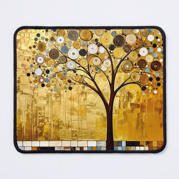 Item preview, Golden Tree of Life in Gustav Klimt Style designed and sold by Vicky Brago-Mitchell®.
