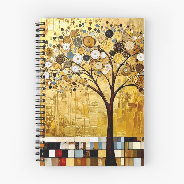 Item preview, Golden Tree of Life in Gustav Klimt Style designed and sold by Vicky Brago-Mitchell®.