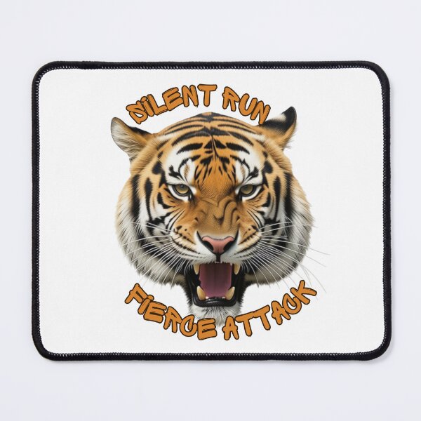 Item preview, Silent Run Fierce Attack Tiger Photo Art designed and sold by Debsgiftware .