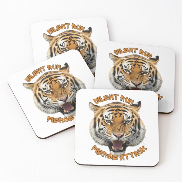 Item preview, Silent Run Fierce Attack Tiger Photo Art designed and sold by Debsgiftware .