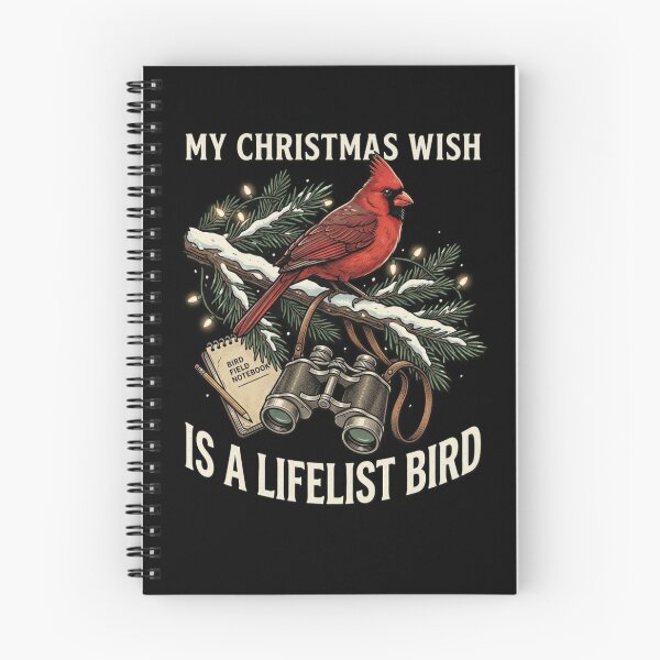 Item preview, My Christmas Wish Is A Lifelist Bird - Funny Birdwatching Cardinal Christmas Gift for Bird Watchers, Birders, and Ornithology Lovers designed and sold by 519xdesign.