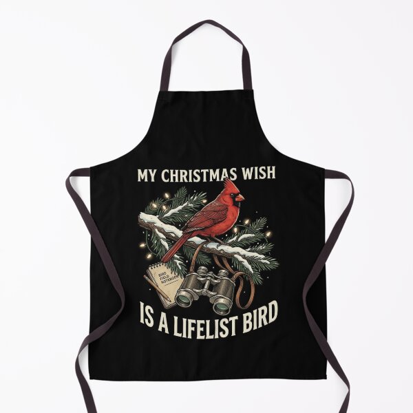 Item preview, My Christmas Wish Is A Lifelist Bird - Funny Birdwatching Cardinal Christmas Gift for Bird Watchers, Birders, and Ornithology Lovers designed and sold by 519xdesign.