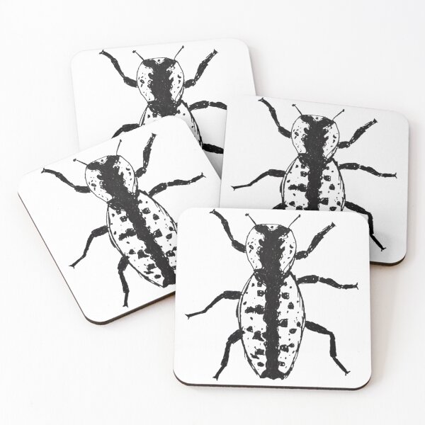 Item preview, Ironclad Beetle Zopherinae Ink Art Drawing designed and sold by sarrwils.