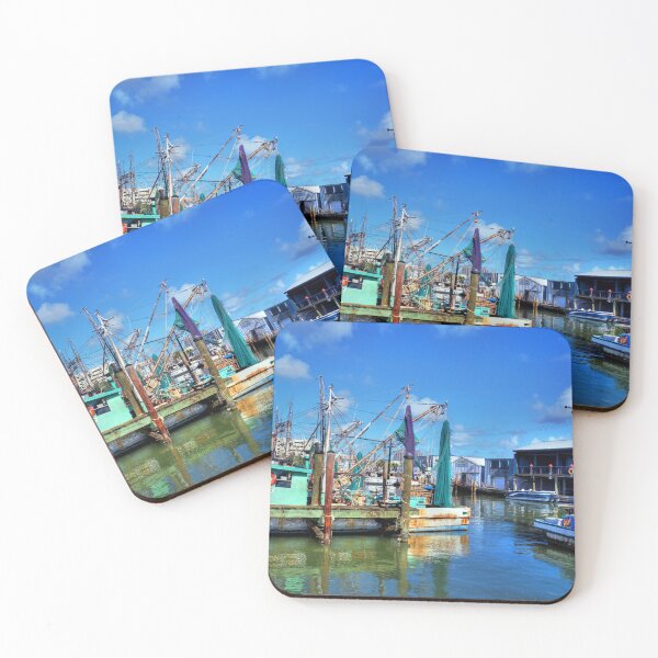 Item preview, Colorful Boats in a Harbor designed and sold by Savannah Gibbs.