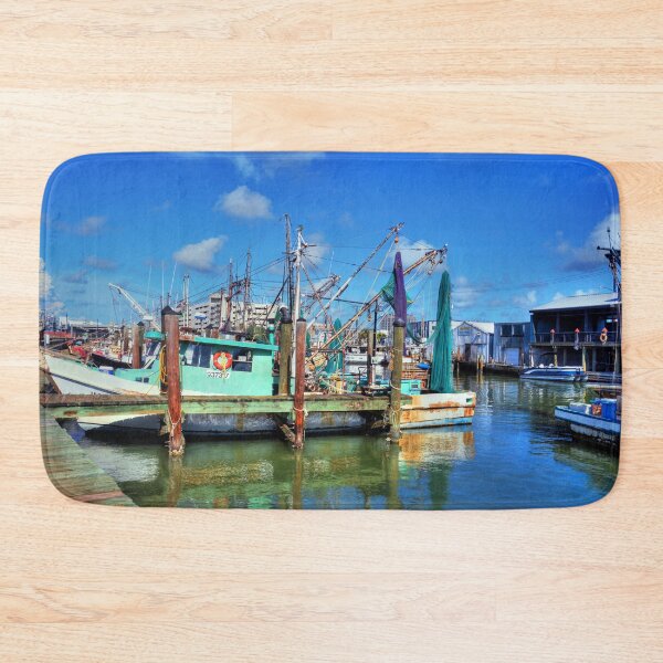 Item preview, Colorful Boats in a Harbor designed and sold by Savannah Gibbs.