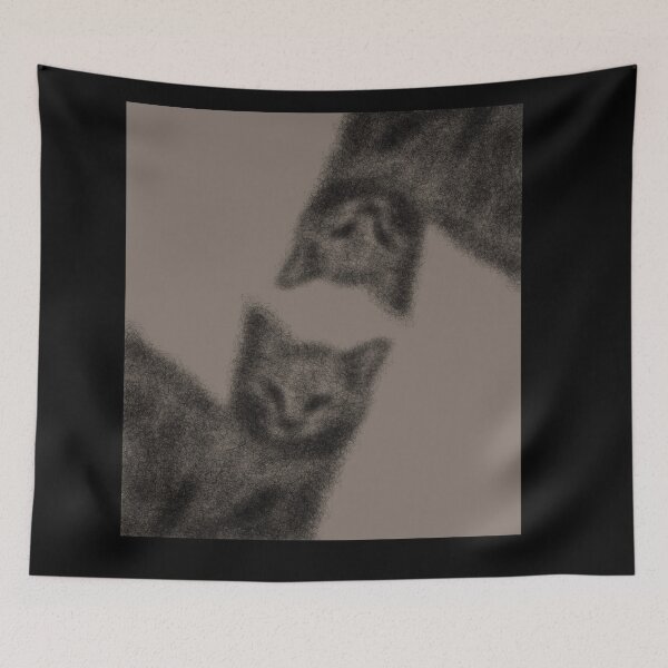 Item preview, Fuzzy Shadow Cats Reflection Ar designed and sold by a1-x.