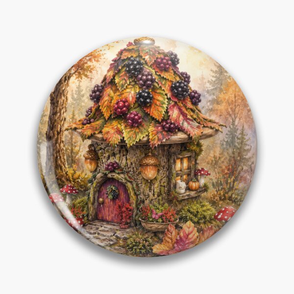Item preview, Cottagecore Autumn Fairy House designed and sold by Dew Drop Crafts .