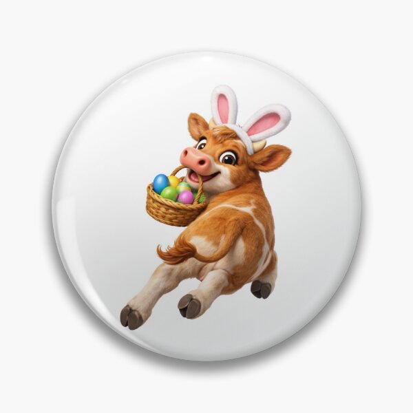 Item preview, Jersey Cow Easter Basket designed and sold by Sillytoe.