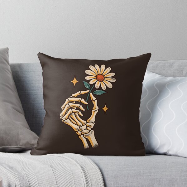 Item preview, Skeleton Hand Holding a Daisy designed and sold by Glottopia.