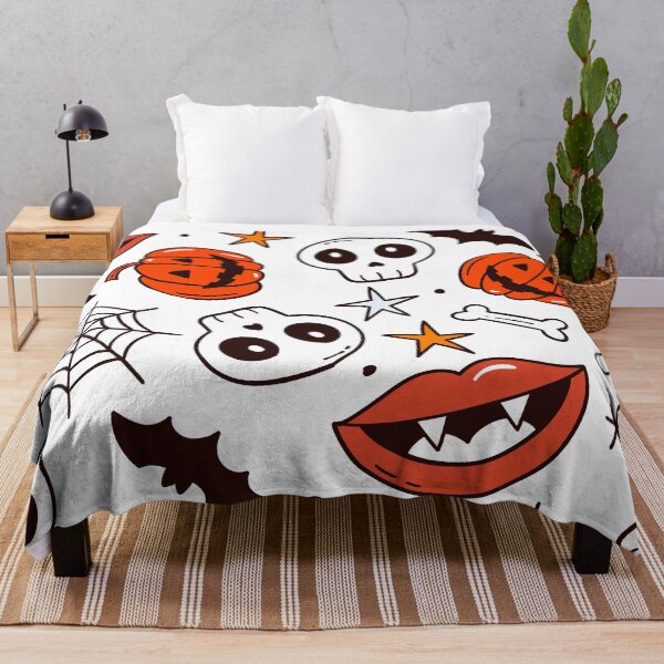 Item preview, Halloween Pumpkins, Skulls, Spider Webs, And Bats Designs designed and sold by DEC02.