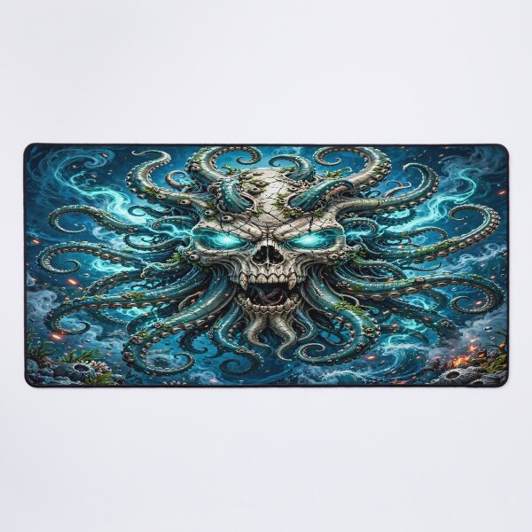 Item preview, Abyssal Kraken Skull — Leviathan of the Deep designed and sold by RunicTide.
