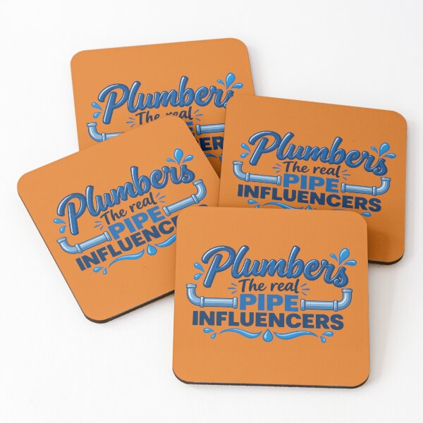 Item preview, Plumbers – The Real Pipe Influencers | Funny Plumbing Humor Design designed and sold by DesignHouse07.
