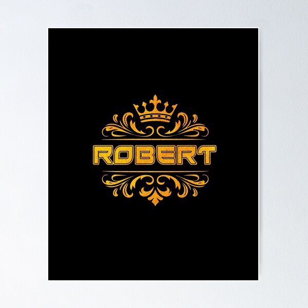 Item preview, Robert Personalized Funny & Unique Custom Name Design with Crown designed and sold by Watsonarts.