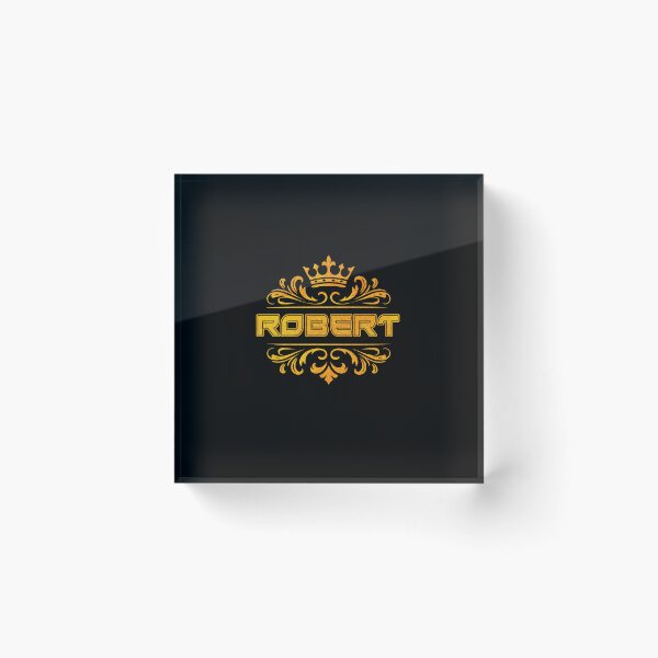 Item preview, Robert Personalized Funny & Unique Custom Name Design with Crown designed and sold by Watsonarts.