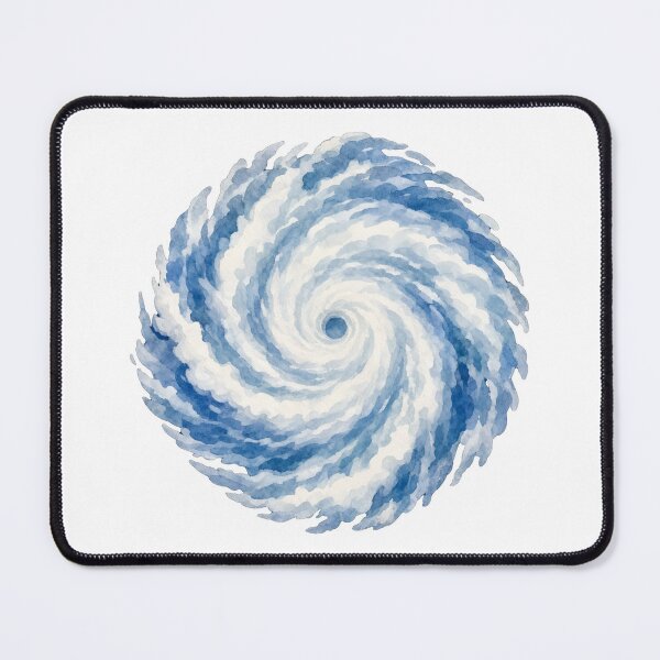 Item preview, Blue Watercolor Ocean Whirlpool designed and sold by STOXT.