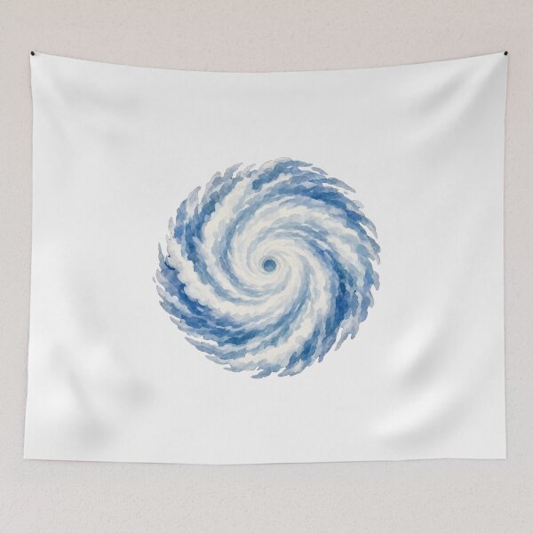 Item preview,  Blue Watercolor Ocean Whirlpool designed and sold by STOXT.