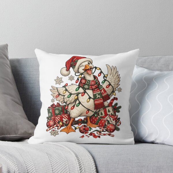 Item preview, Funny Christmas Goose Santa Hat Holiday Lights Winter Bird Design designed and sold by xghambo.
