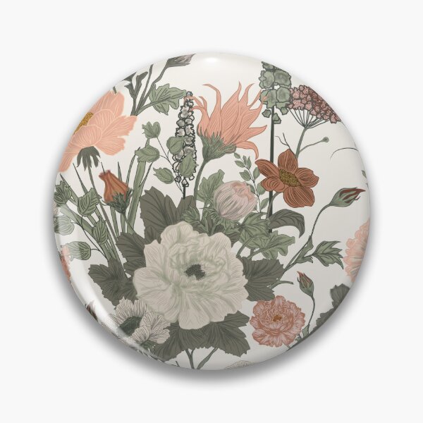 Item preview, Vintage Neutral Floral Garden designed and sold by yara.lahdo.