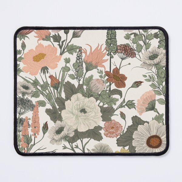 Item preview, Vintage Neutral Floral Garden designed and sold by yara.lahdo.