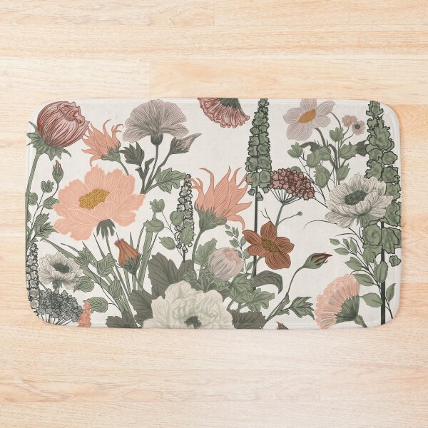 Item preview, Vintage Neutral Floral Garden designed and sold by yara.lahdo.
