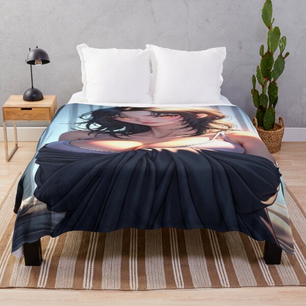 Item preview, Bedroom Cover | Busty Girl Portrait designed and sold by KasaHunterHarem.