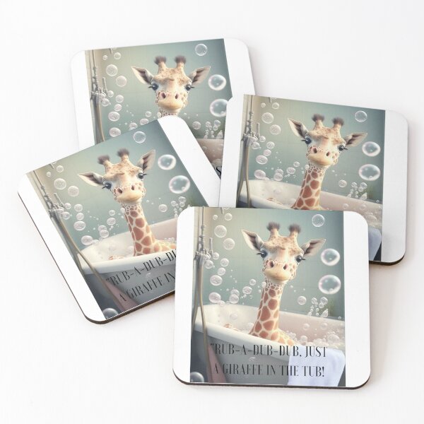 Item preview, Giraffe's Bubble Bath designed and sold by Nathalia Montoro.