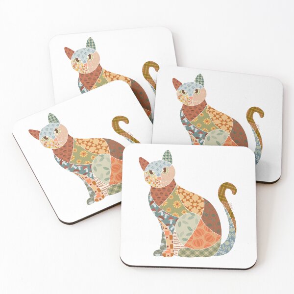 Item preview, Autumn Cat Patchwork  designed and sold by LilisandLemons.