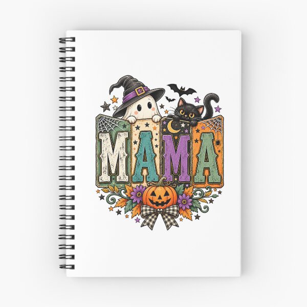 Item preview, Mama Halloween Witch Ghost Cat Pumpkin Fall Spooky Vintage Design designed and sold by xghambo.