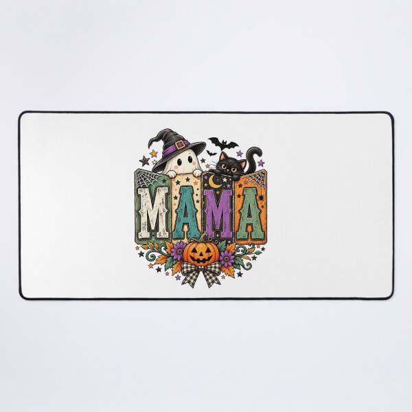 Item preview, Mama Halloween Witch Ghost Cat Pumpkin Fall Spooky Vintage Design designed and sold by xghambo.