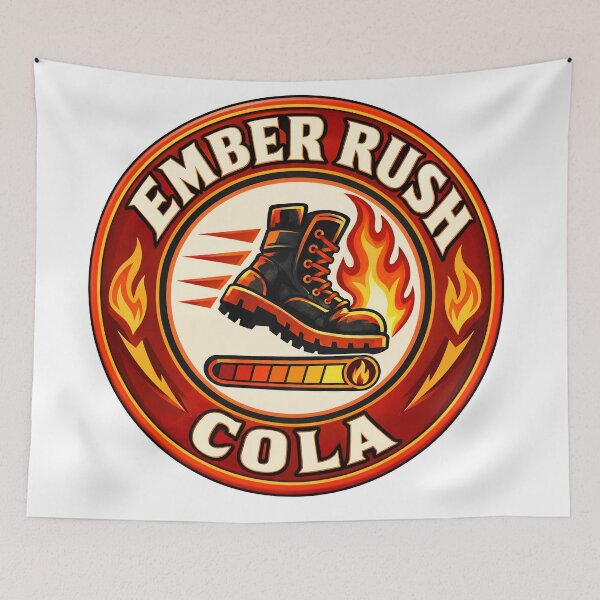 Item preview, Ember Rush Cola – Original Fire Sprint Zombie Perk designed and sold by NextLevelThread.