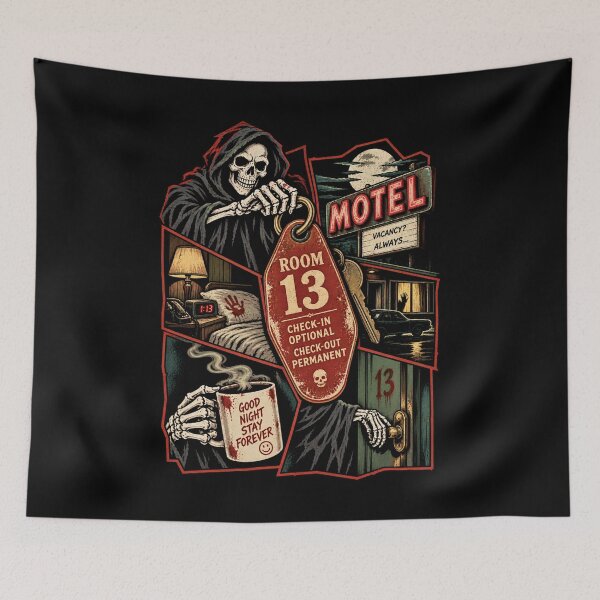 Item preview, Haunted Motel - Room 13 Vintage Horror designed and sold by SidTastic .