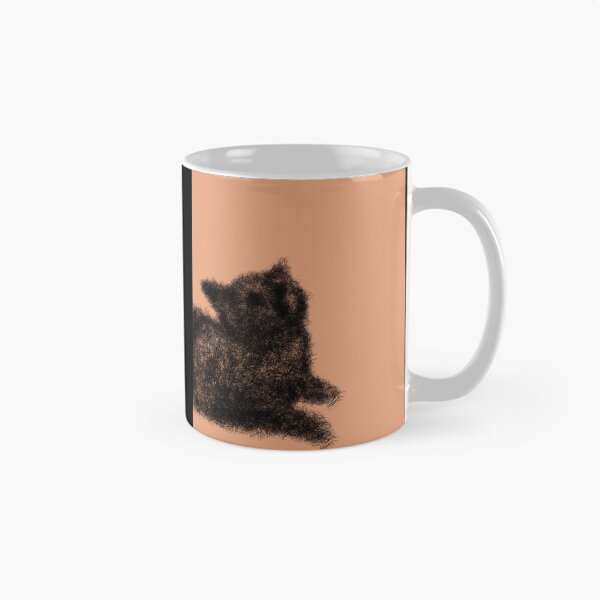 Item preview, Fuzzy Black Cat Scribble Art⁠ designed and sold by a1-x.
