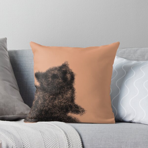 Item preview, Fuzzy Black Cat Scribble Art⁠ designed and sold by a1-x.