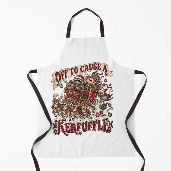 Item preview, Kerfuffle Christmas Reindeer Sleigh Funny Holiday Animals Vintage Design designed and sold by xghambo.
