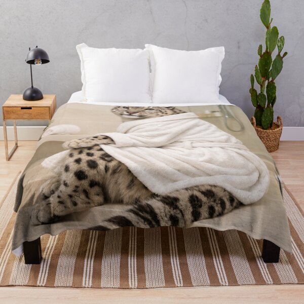 Item preview, Snow Leopard White Bathrobe designed and sold by Sillytoe.