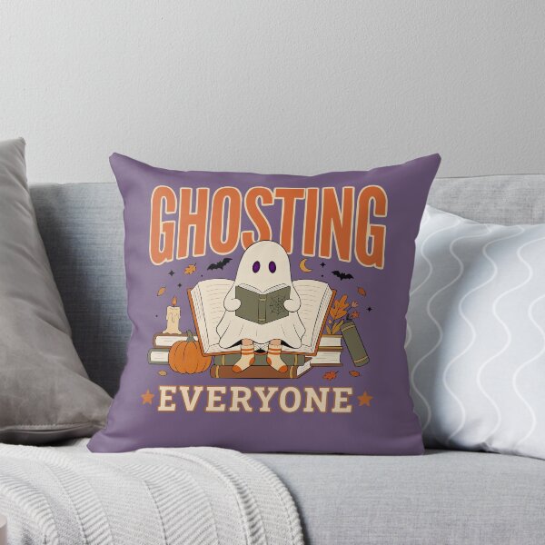 Item preview, Ghosted Everyone Spooky Halloween Reader Book Lover Humor designed and sold by FreshVibe Prints.