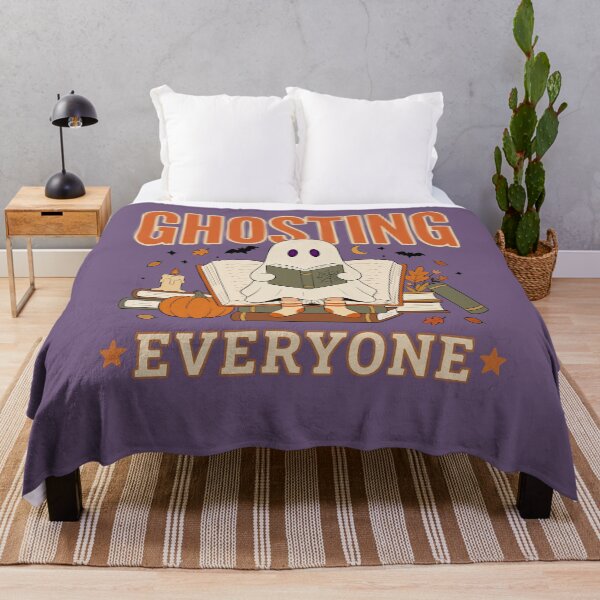 Item preview, Ghosted Everyone Spooky Halloween Reader Book Lover Humor designed and sold by FreshVibe Prints.