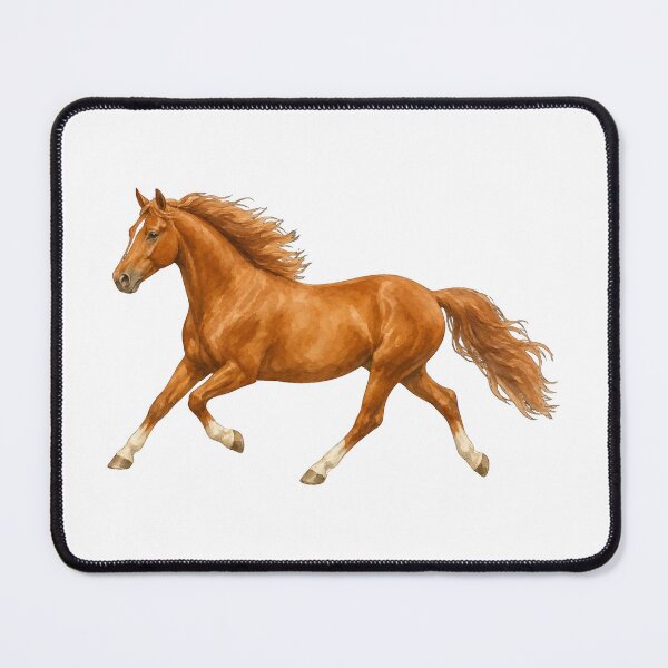 Item preview, Galloping Chestnut Horse Watercolor designed and sold by STOXT.